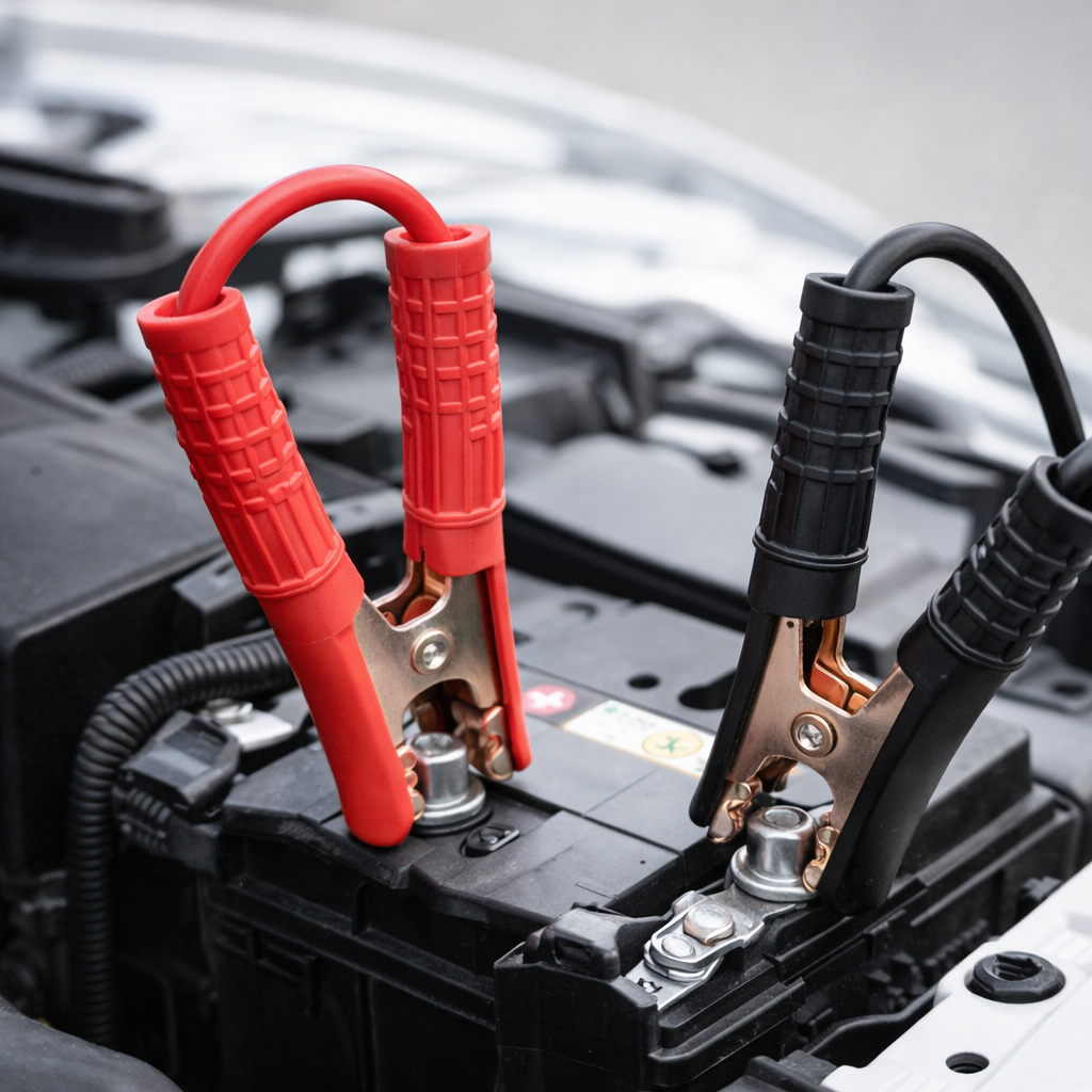 Mobile jump start service for a dead car battery
