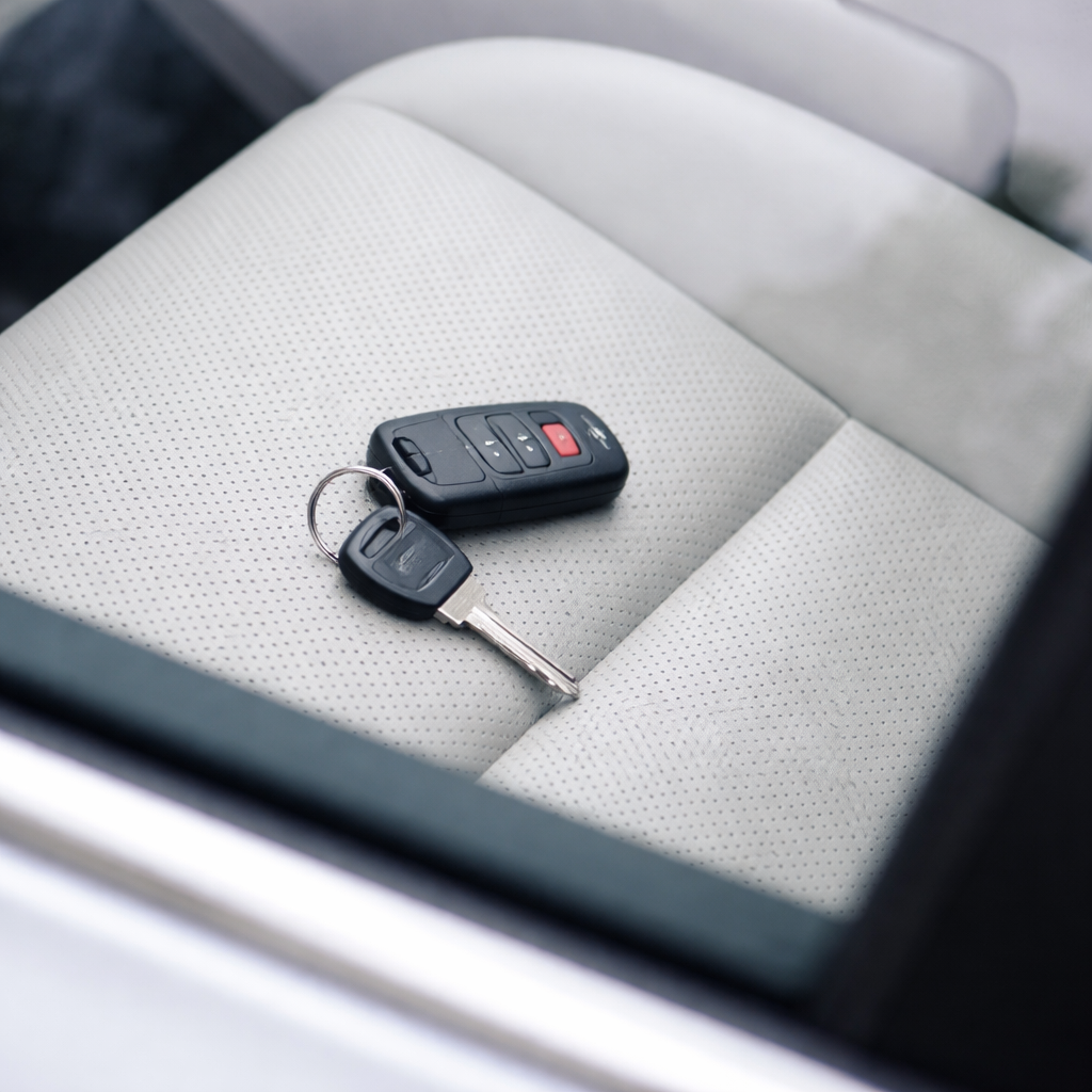 Vehicle lockout service for keys locked inside a car