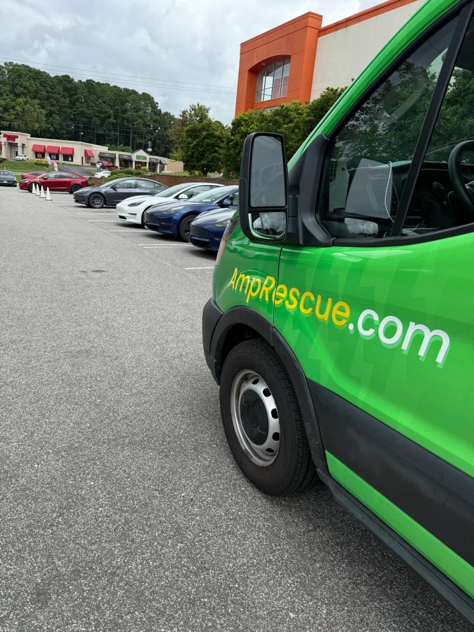 Amp Rescue roadside assistance van serving drivers in Wake Forest, North Carolina